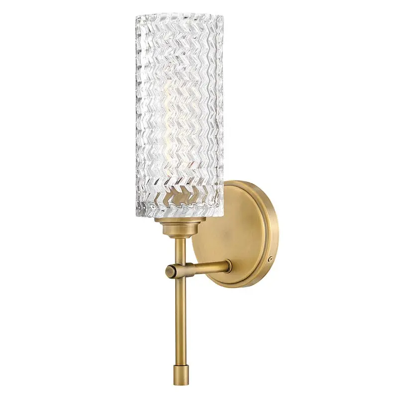 Elle Medium Single Light Sconce in Heritage Brass by Hinkley