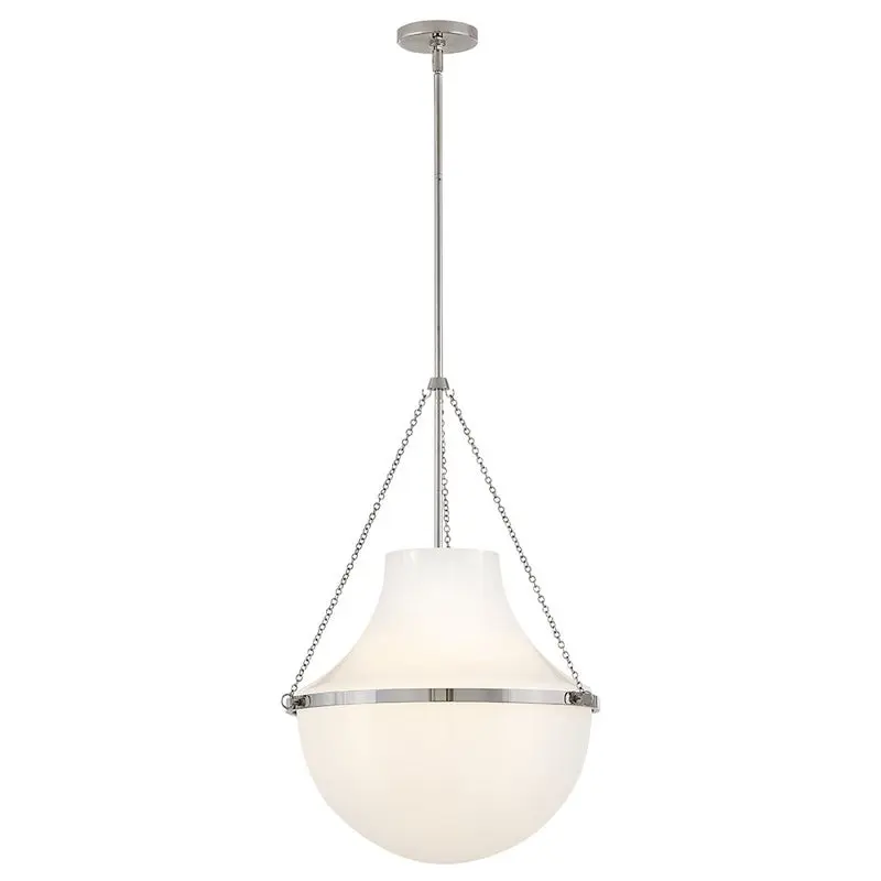 Collins Large Pendant in Polished Nickel by Hinkley