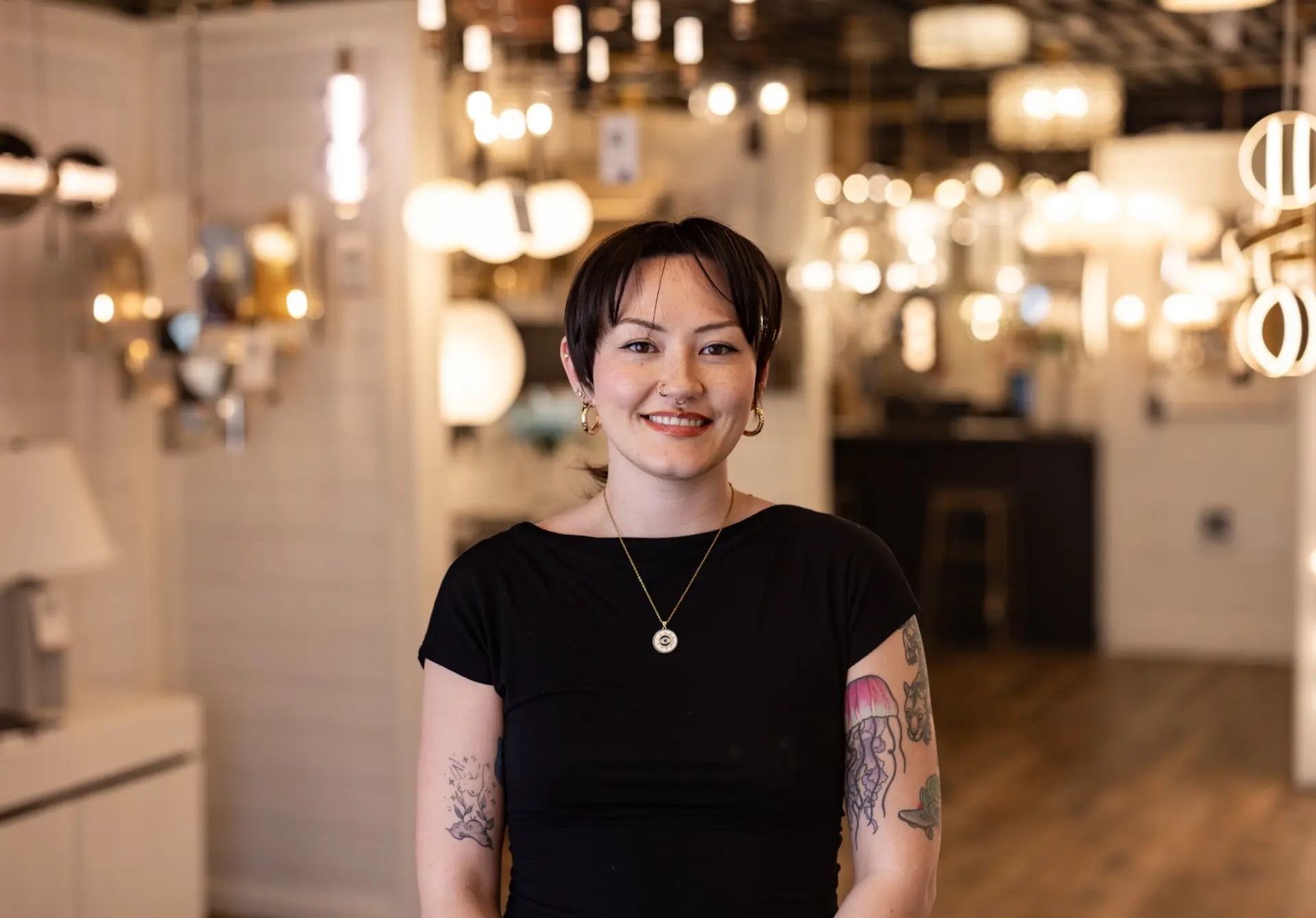 Portrait of Audrey Rickenbacker, Lighting Consultant at Nova Lighting