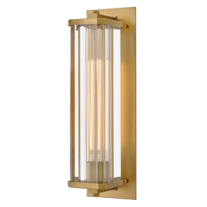 Marcel Medium Wall Mount Lantern in Heritage Brass by Hinkley