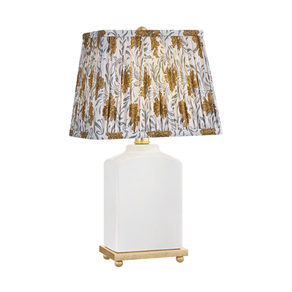 Brynn Table Lamp in Cream Linen by Mitzi by Hudson Valley
