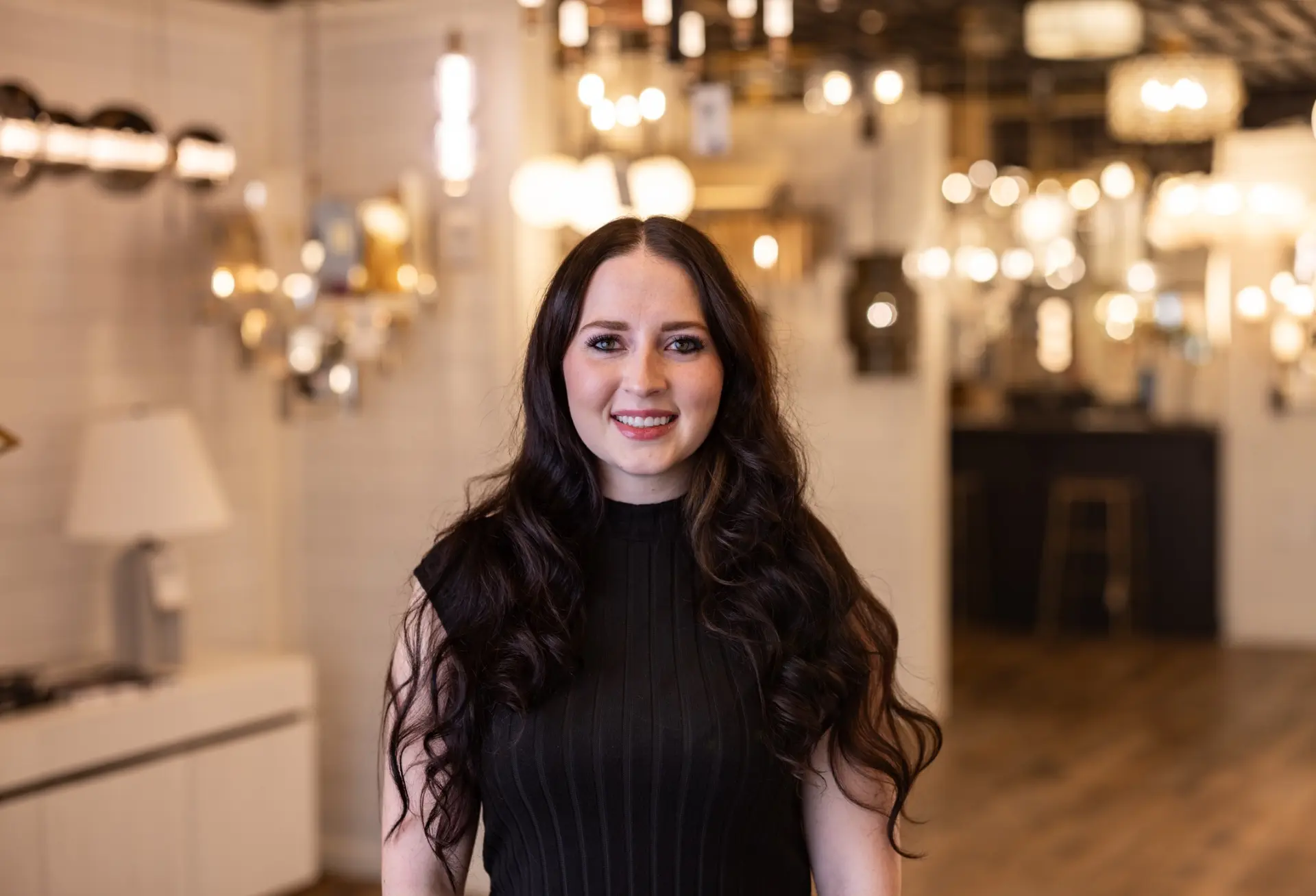 Portrait of KeilyAuni Merkley, Showroom Manager at Nova Lighting