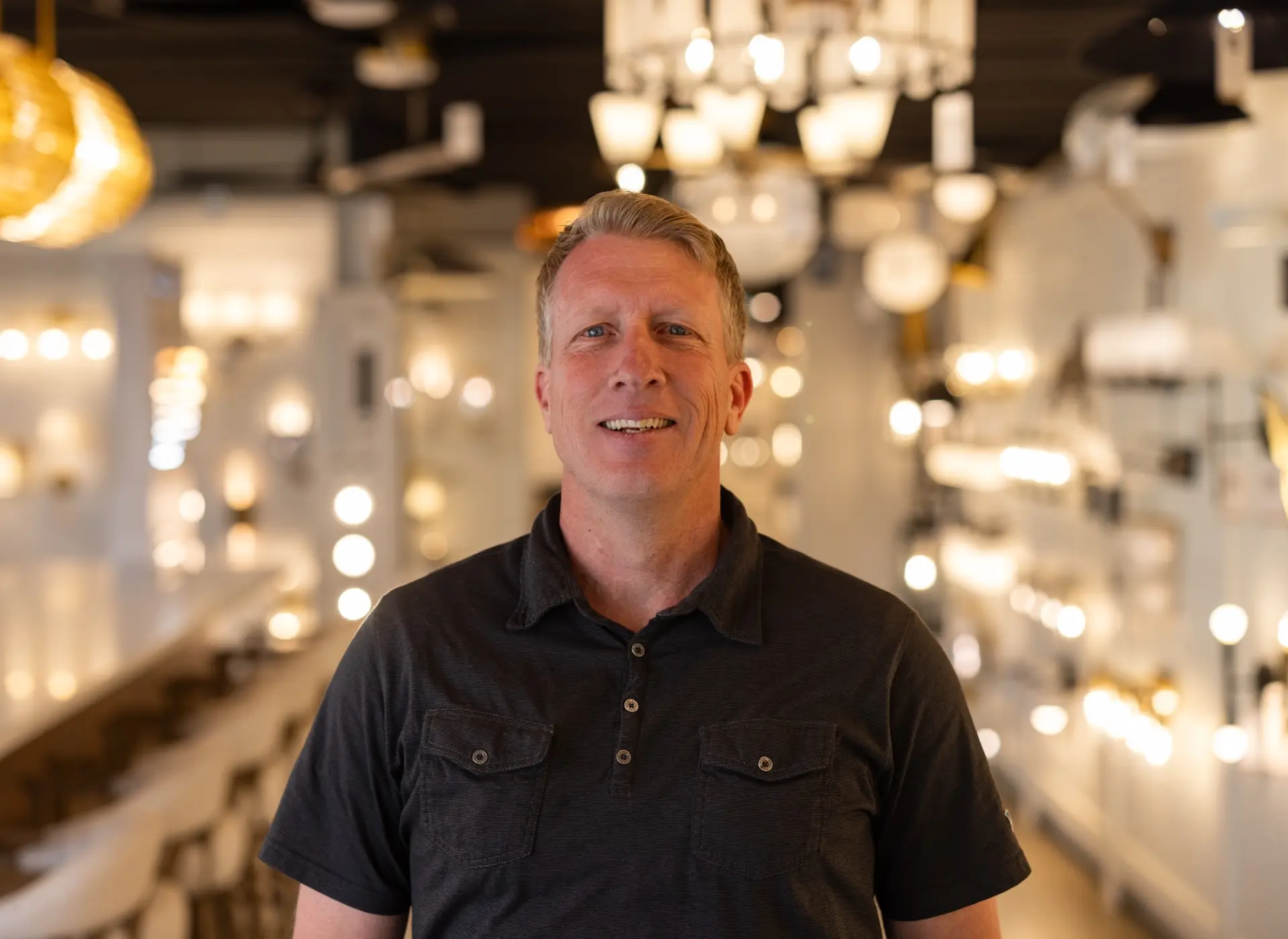 Portrait of Nate Spanos, Lighting Consultant at Nova Lighting