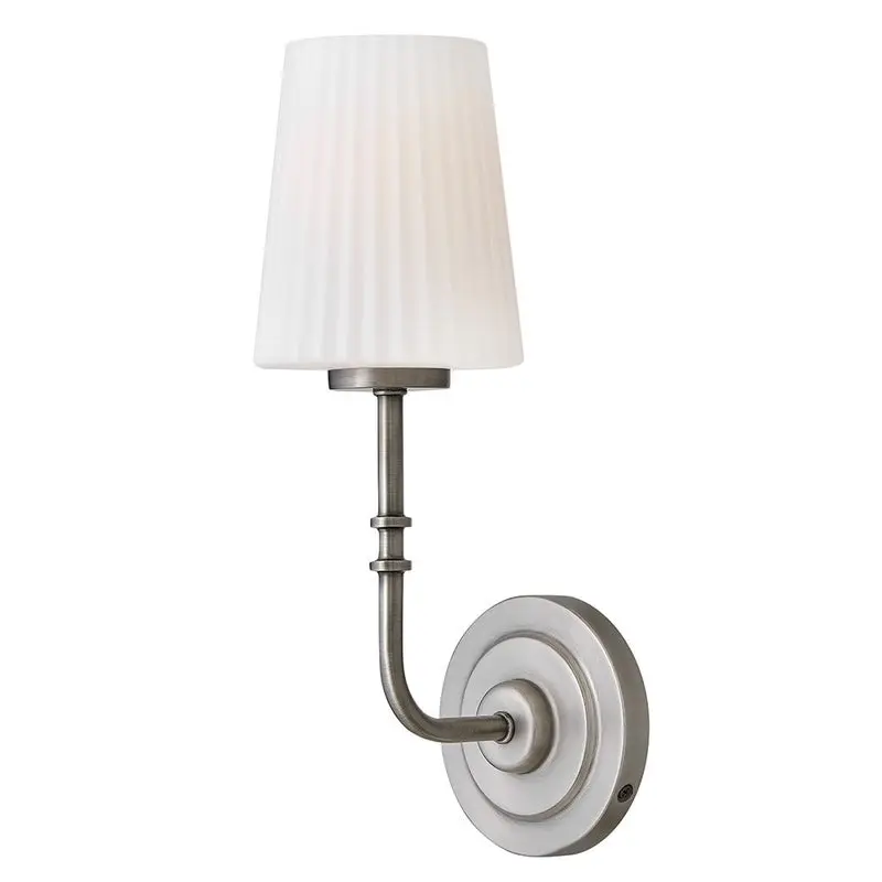 Mckenna Medium Single-Light Sconce in Antique Nickel by Hinkley