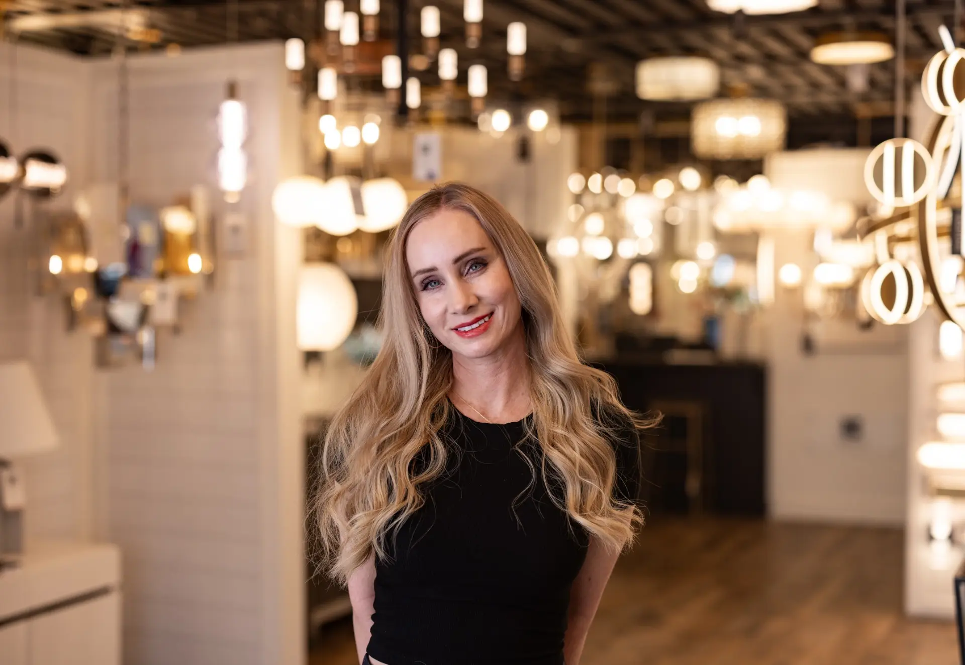Portrait of Marian Simpson, Lighting Consultant at Nova Lighting