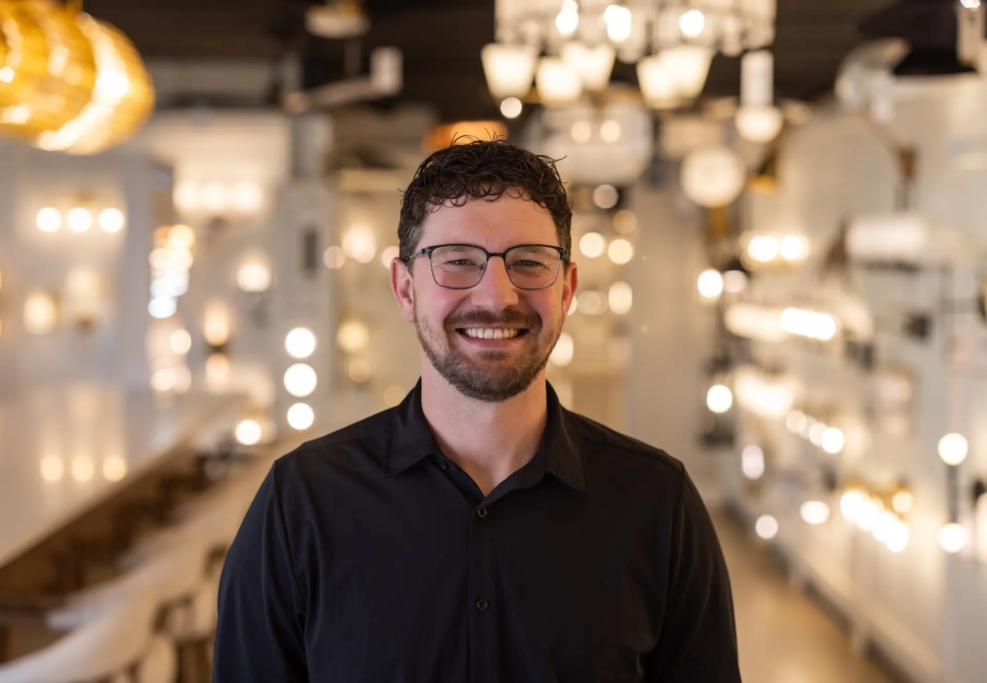Portrait of Kamron Gurney, Lighting Consultant at Nova Lighting