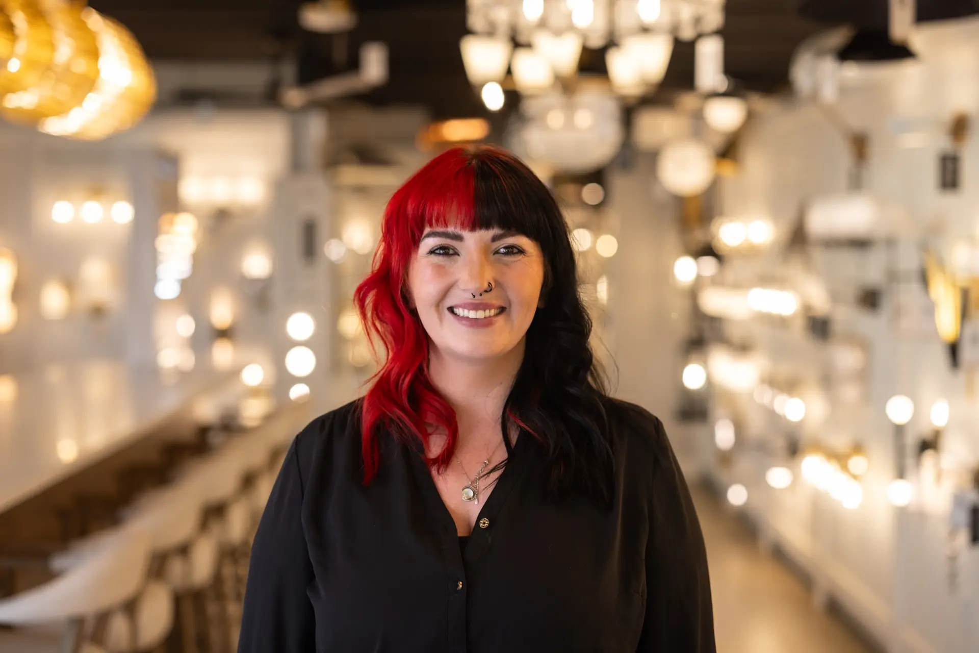 Portrait of Alyssa Gathercole, Showroom Manager at Nova Lighting