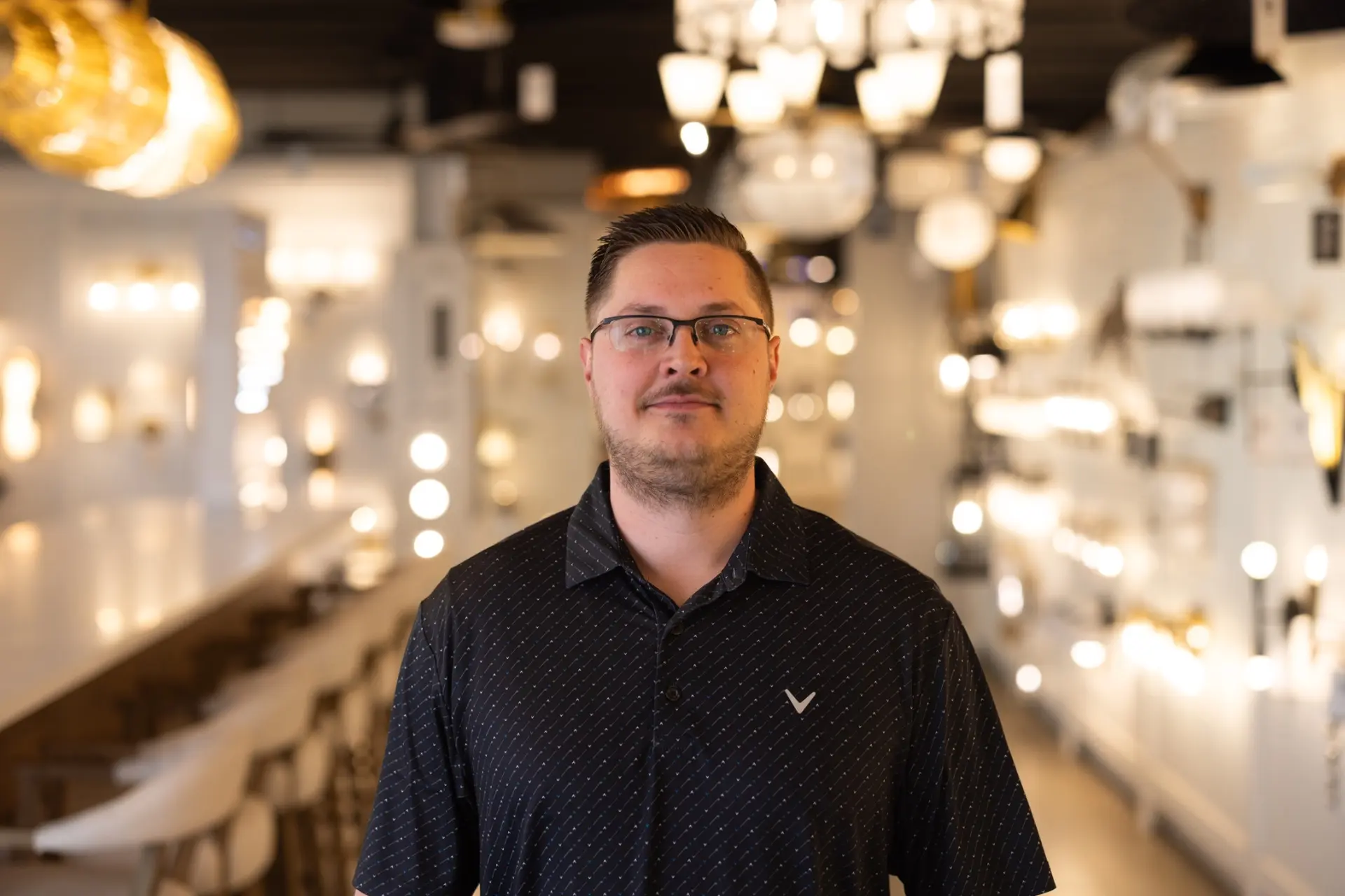 Portrait of Cody Smith, Director of Operations at Nova Lighting