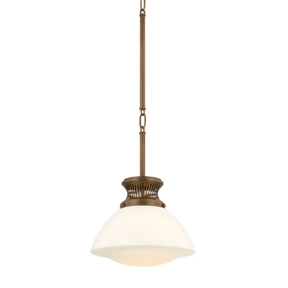 Bruceville Pendant in Heritage Brass by Hudson Valley Lighting