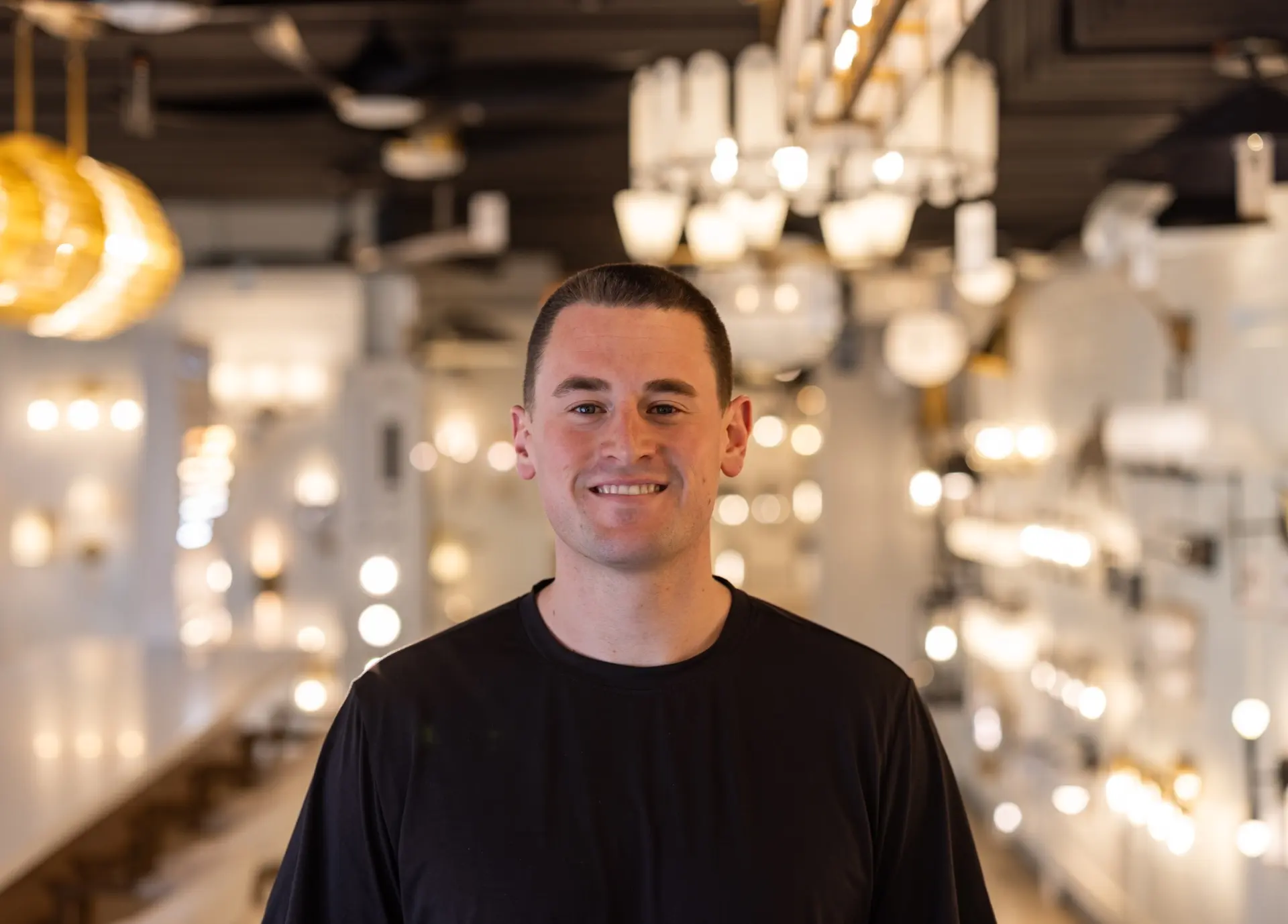 Portrait of Alex LaFord, Purchasing Manager at Nova Lighting