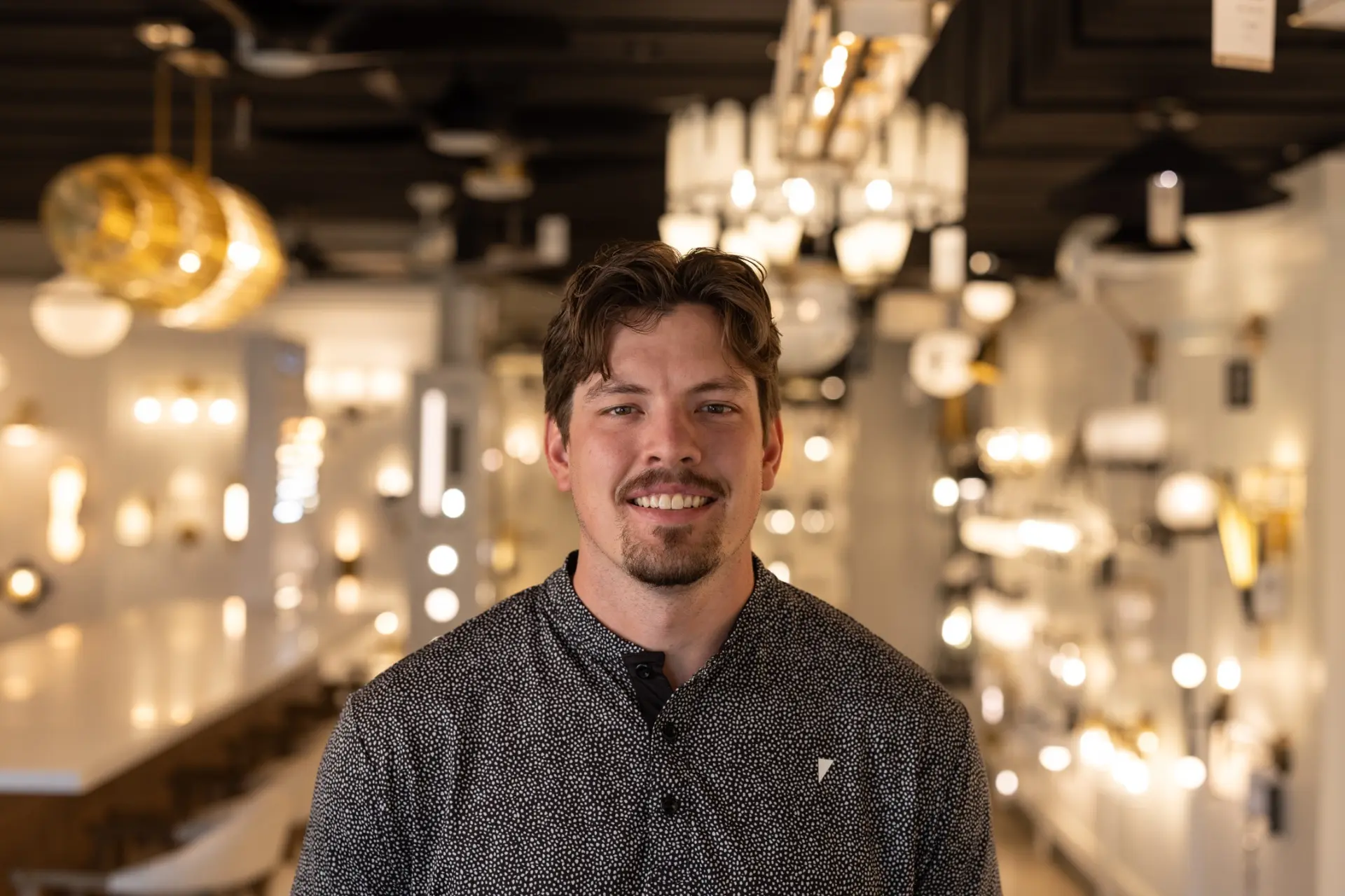 Portrait of Carson Bush, Lighting Consultant at Nova Lighting